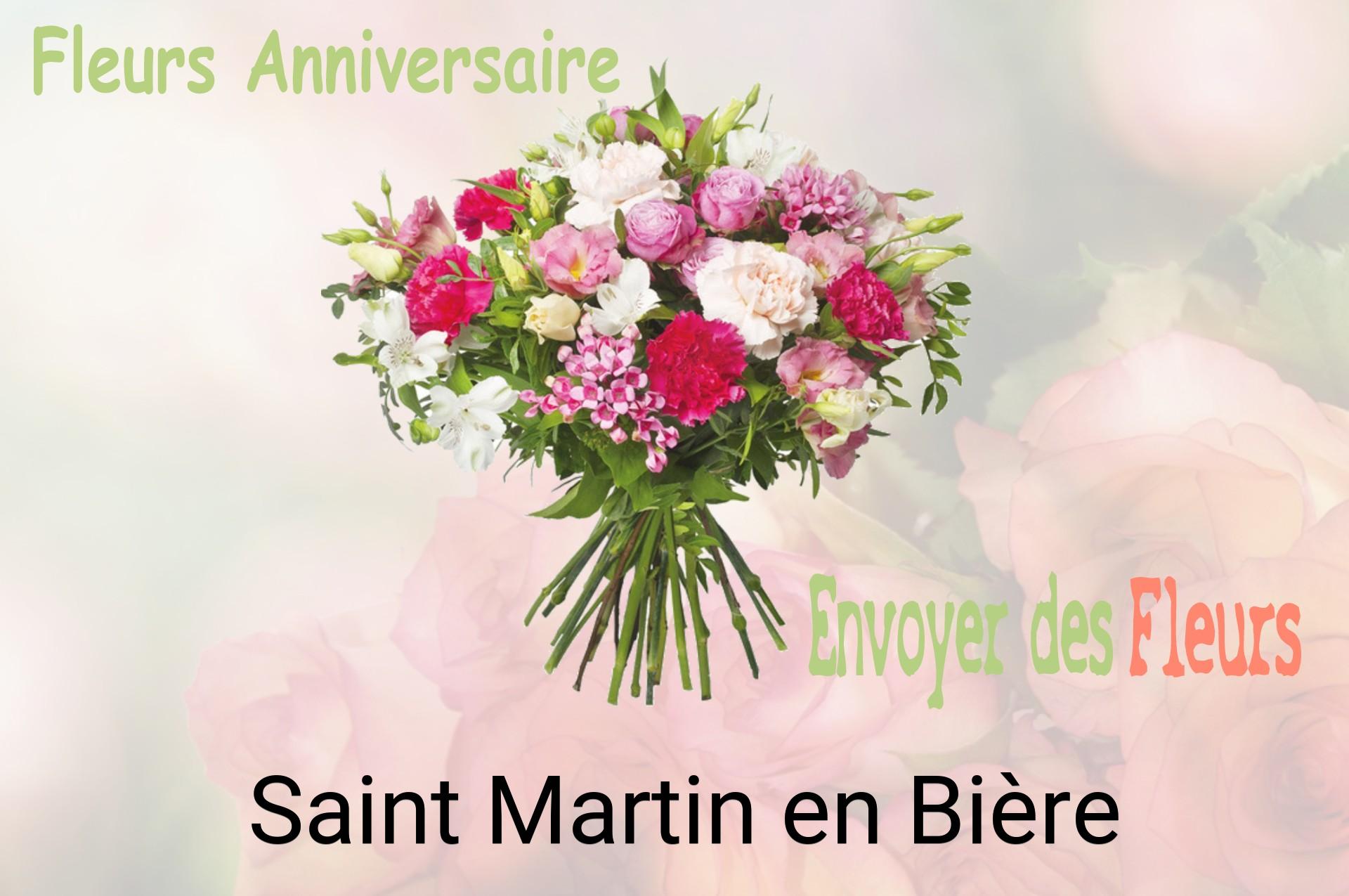 Bouquet de fleurs d’anniversaire livré à Saint-Martin-en-Bière