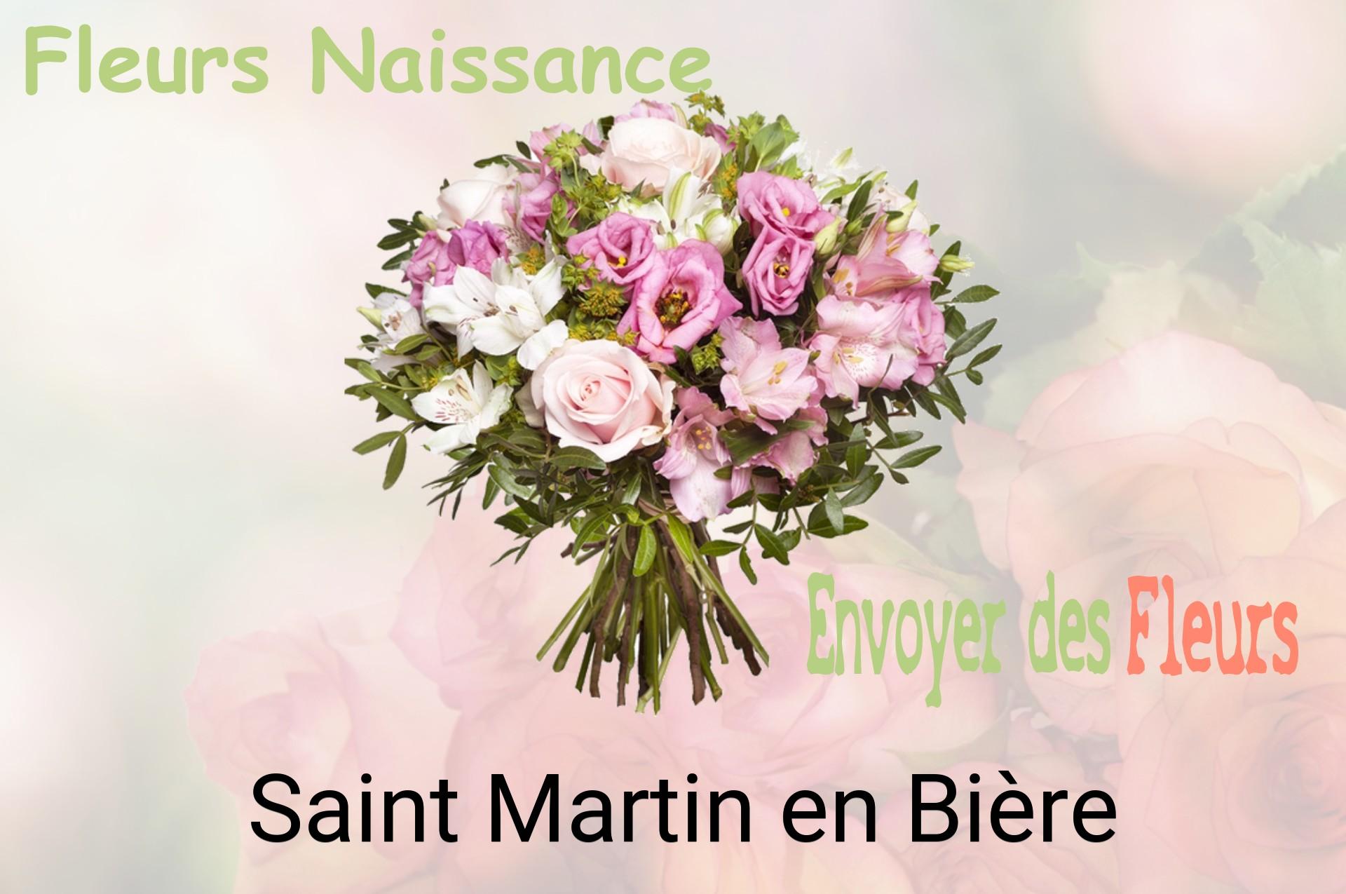 Bouquet de fleurs de naissance livré à Saint-Martin-en-Bière